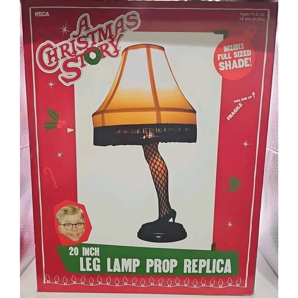A Christmas Story Collectible NECA 20" Leg Lamp Prop Replica Full Size Shade